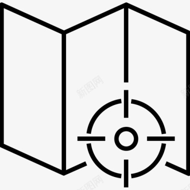 地理素材地理位置焦点目标图标图标