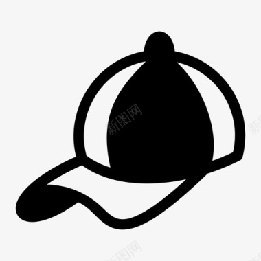 帽子配件棒球帽图标图标