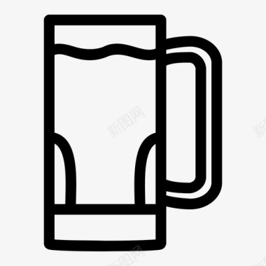啤酒杯饮料杯水杯图标图标
