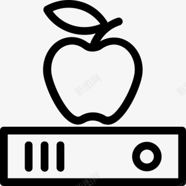 苹果书房苹果饮食图标图标