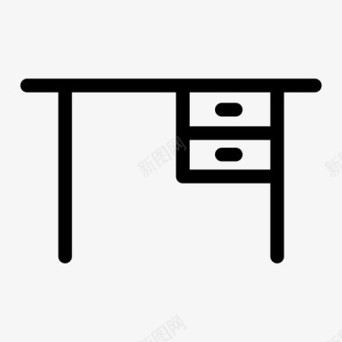书桌家用桌子铁制桌子图标图标