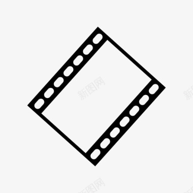 电影摄影电影长条电影摄影卷轴图标图标