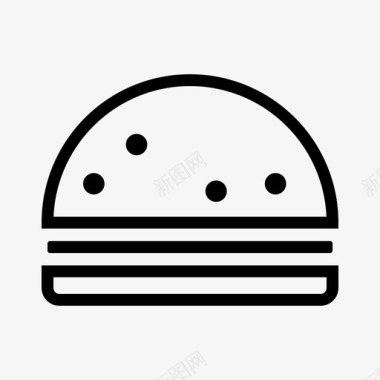 汉堡包自助餐晚餐图标图标