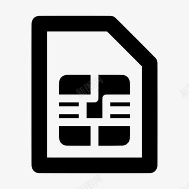 sim卡墨盒手机图标图标