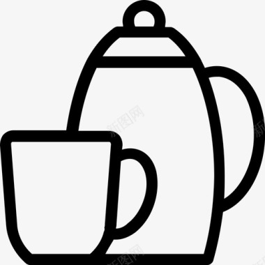 茶具茶杯茶壶图标图标