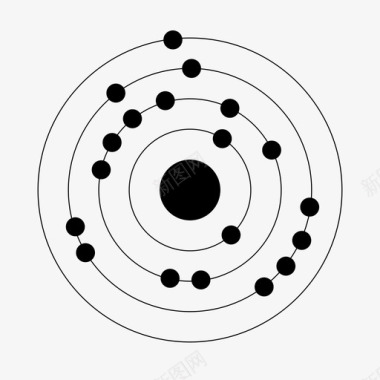 019钾k原子元素图标图标