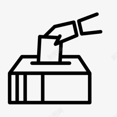 投票箱选择权利图标图标