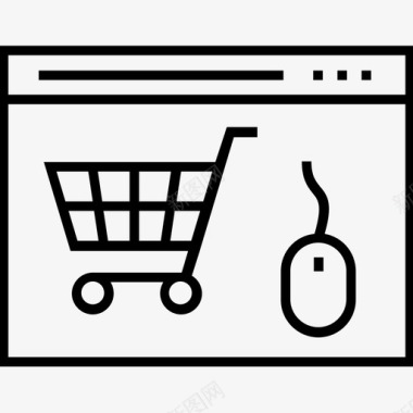 电子商务网页网上购物网上商店图标图标