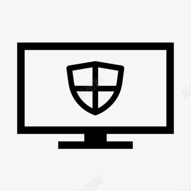 电视屏幕屏蔽保护电视图标图标