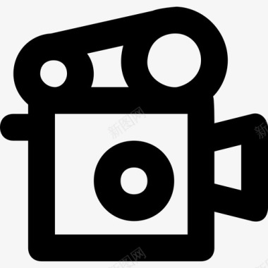 电影摄影机摄影机录像机图标图标