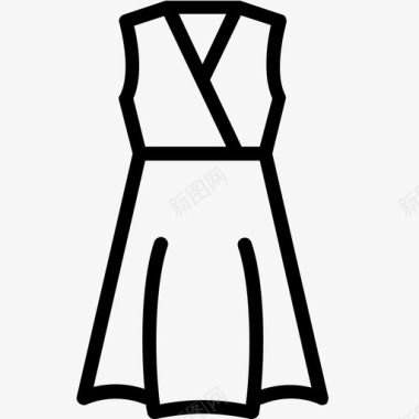 裹身裙服装女士图标图标