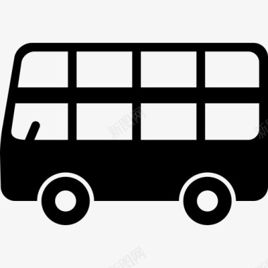 双层巴士运输车图标图标