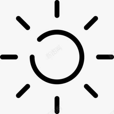 太阳光线图标图标