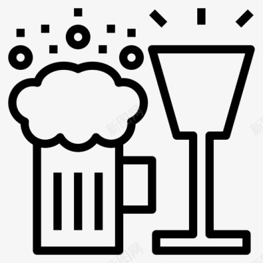 庆祝啤酒饮料图标图标