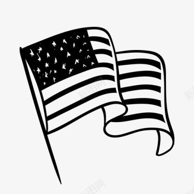 旗帜美国图标图标