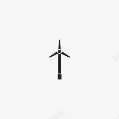 风力涡轮机电力磨坊图标图标