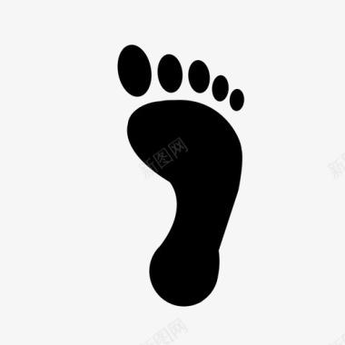 雪松木脚印人类脚印雪图标图标