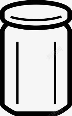 果酱罐凝乳果酱图标图标