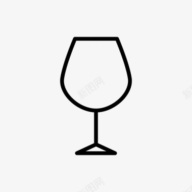 玻璃酒杯食物图标图标
