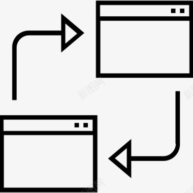 网页布局pingback浏览器屏幕共享图标图标