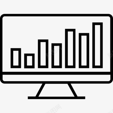 页面信息在线图分析条形图图标图标