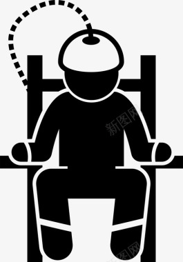 坐席电椅死刑行刑图标图标