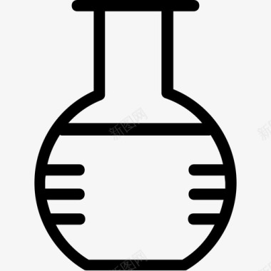 烧瓶化学实验图标图标