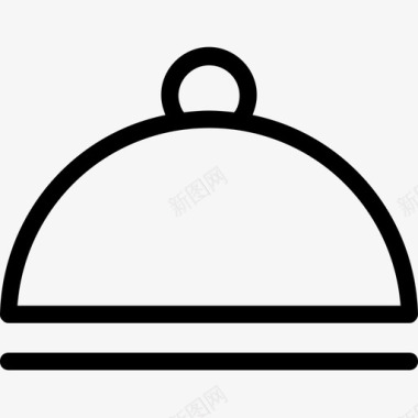 cloche厨师拼盘食品拼盘图标图标