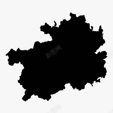 中国贵州省贵州省地图图标图标