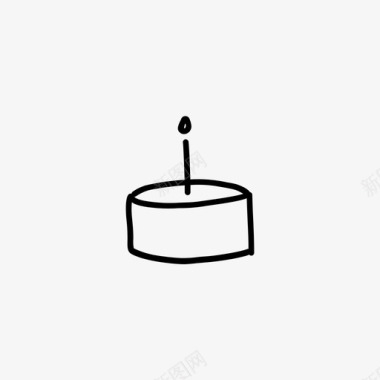 庆祝狂欢背景蛋糕生日蜡烛图标图标