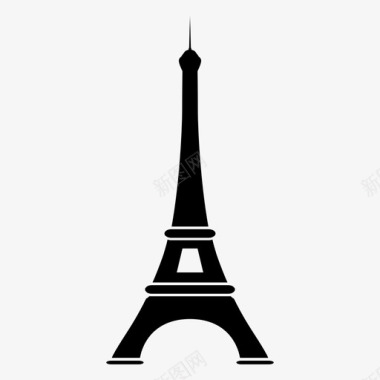 埃菲尔铁塔法国钢铁图标图标