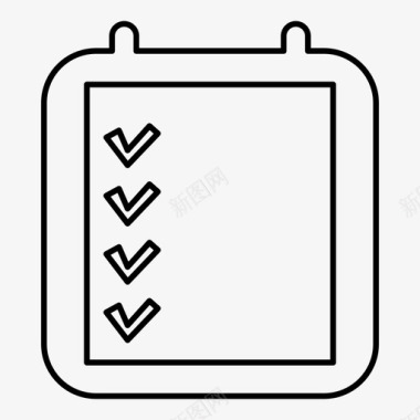 检查表图标图标