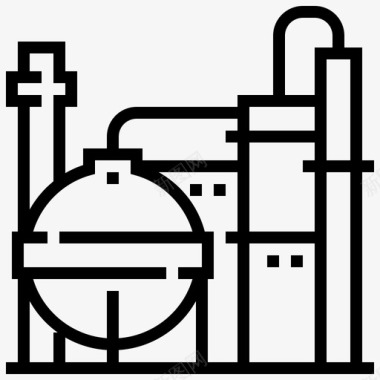 石油工业石油燃料炼油厂图标图标