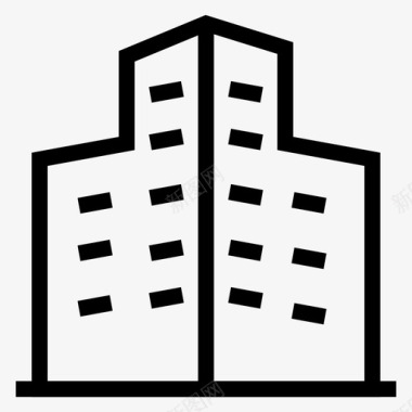建筑与城市建筑城市商业图标图标