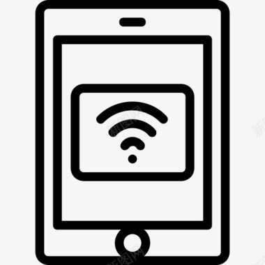 矢量ipadwifi平板电脑连接ipad图标图标