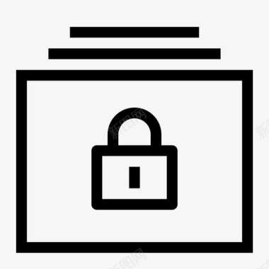 锁定安全文件夹数据安全加密图标图标