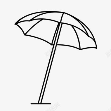 雨伞沙滩伞户外伞图标图标