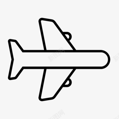 飞机飞行客机图标图标