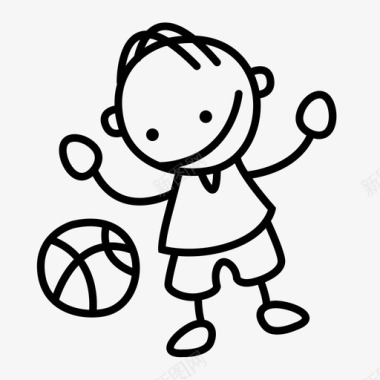篮球icon篮球小子小子孩子图标图标