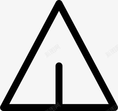 三角形飞机边缘图标图标