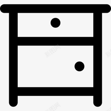床头柜家具桌子图标图标