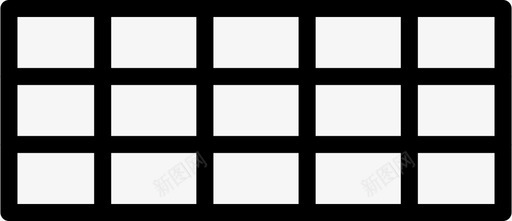 矩形网格工具形图标图标