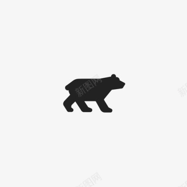 熊动物野生图标图标