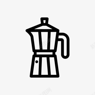 浓缩咖啡机冲泡咖啡图标图标