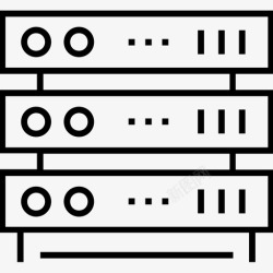 机架式机架式服务器数据库主机图标高清图片