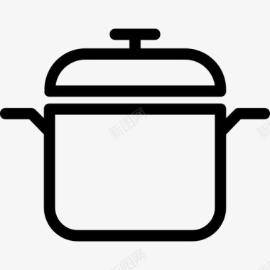 煎饼锅烹饪锅砂锅厨房图标图标