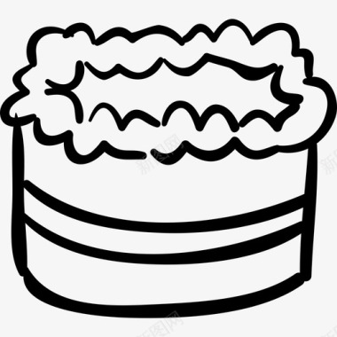 庆祝蛋糕食物手工烹饪图标图标