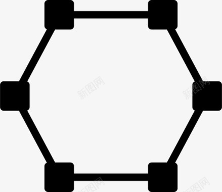 六边型图形编辑六边形形图标图标