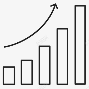 分析条形图电子商务图标图标