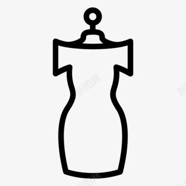 裙子曲线曲线连衣裙形式图标图标